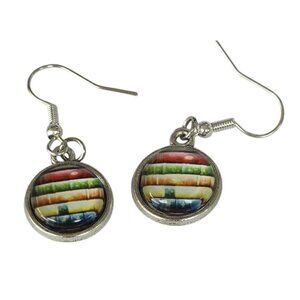 Book Stack Earrings Library Gift Jewelry Reader Writer Fashion